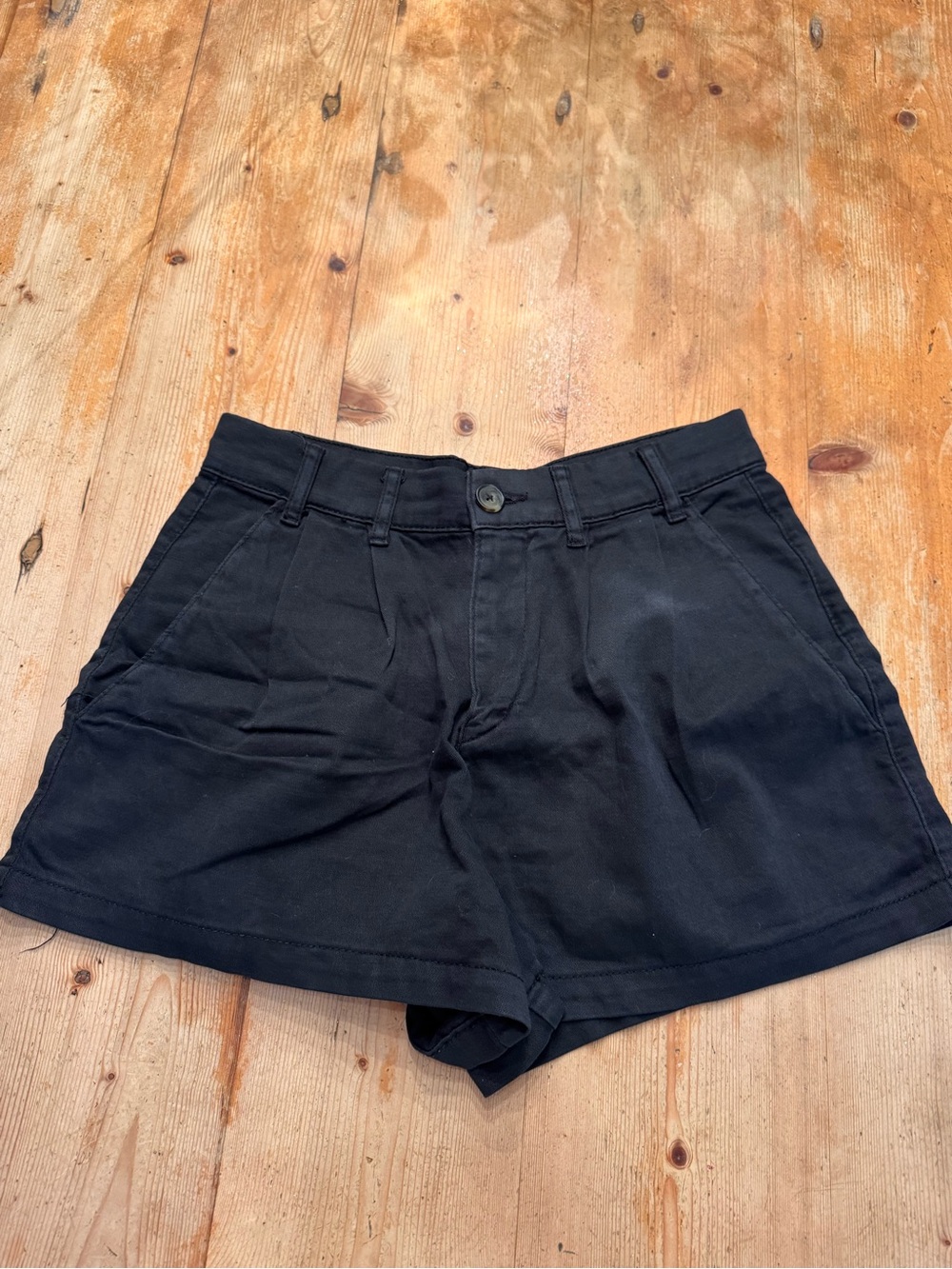 Free People Black High-Rise Shorts